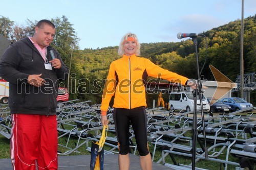 Igor Zagoranski, predsenik rotary Grad; Vera Kumperščan