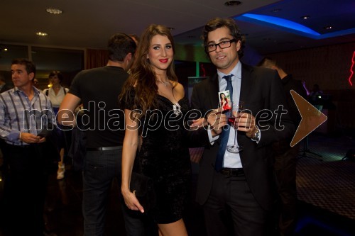 Ema Jagodič, Miss Universe 2011; Aleks Čeh, Sales manager mice