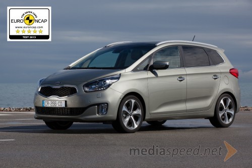 Novi Kia Carens s petimi zvezdicami po Euro NCAP