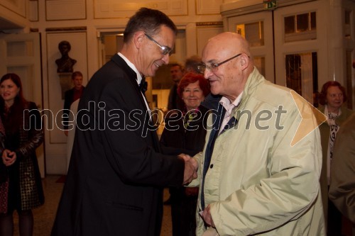 Igor Samobor, direktor Drame; Vasilij Vasko Polič, nekdanji vrhovni sodnik