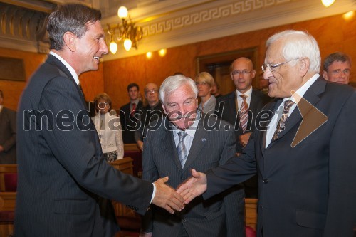 Borut Pahor, predsednik Republike Slovenije; dr. Jože Trontelj, predsednik Slovenske akademije znanosti in umetnosti