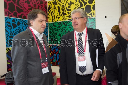 Vlado Dimovski, ekonomist in nekdanji minister; Boris Majcen