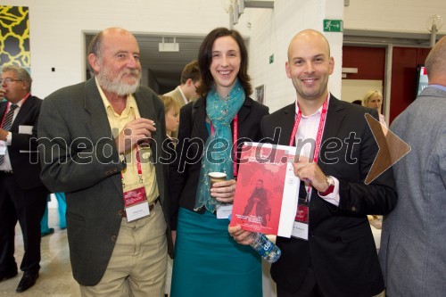 Mitja Saje, profesor; Saša IStenič, prevajalka; dr. Matevž Rašković; Ekonomska fakulteta