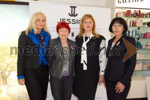 Jerneja Jager, direktorica Modiane; Mojca Senčar, Europa Donna; Katja Mihelič, direktorica blagovnice Maxi; Slavica Bizjan, Bizjan & Co