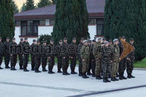 Športniki na usposabljanju v vojašnici Boštjana Kekca