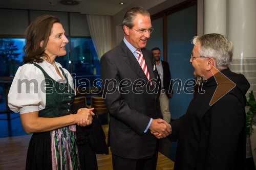 Martina Koja; dr. Clemens Koja, veleposlanik Republike Avstrije v Sloveniji; ...