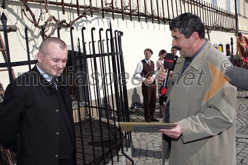 Franc Kangler, mariborski župan in Srečko Ocvirk, podžupan občine Sevnica