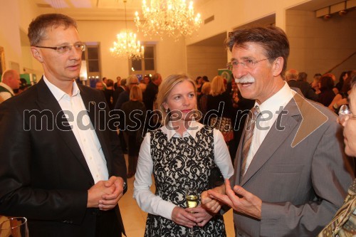 Igor Lukšič, predsednik SD; dr. Marta Macedoni Lukšič, pediatrinja; Jožko Čuk, direktor SNG Nova Gorica