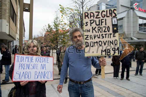 Protesti proti vladi v Mariboru