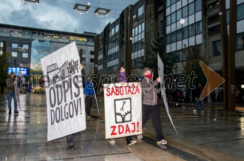 Protesti proti vladi v Mariboru