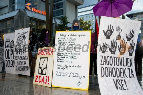 Protesti proti vladi v Mariboru