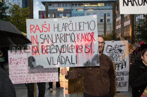 Protesti proti vladi v Mariboru