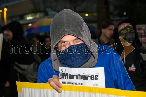 Protesti proti vladi v Mariboru