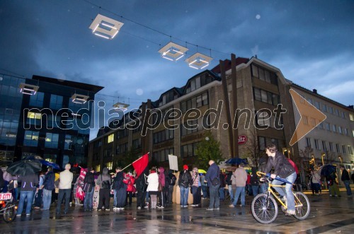 Protesti proti vladi v Mariboru