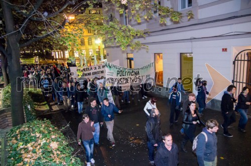 Protesti proti vladi v Mariboru