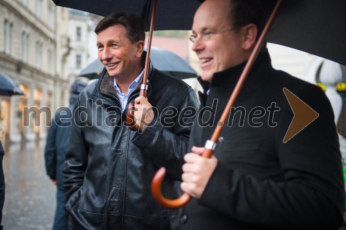 Borut Pahor, predsednik Republike Slovenije; Albert II. Monaški, monaški knez 