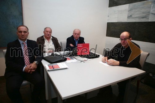 Janko Trivunović, predsednik Detektivske zbornice RS; Branko Guček, detektiv; Stanislav Novak, detektiv; Andrej Olenik, detektiv