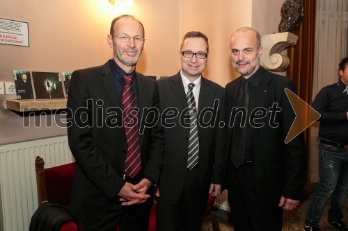 Miha Lampreht, direktor Radia Slovenija; mag. Marko Filli, generalni 
direktor RTV Slovenija; Janez Lombergar, direktor TV Slovenija