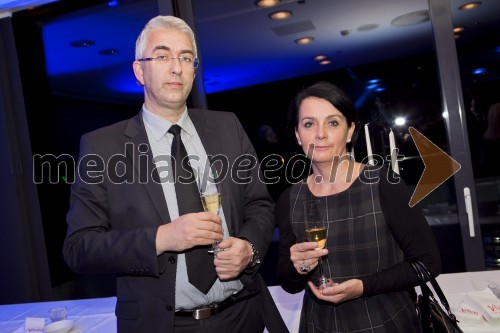 Mitja Gorenšček, direktor Letrika Bovec; spremljevalka