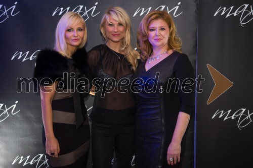 Jerneja Jager, direktorica Modiane; Vesna Janković; Katja Mihelič, direktorica blagovnice Maxi