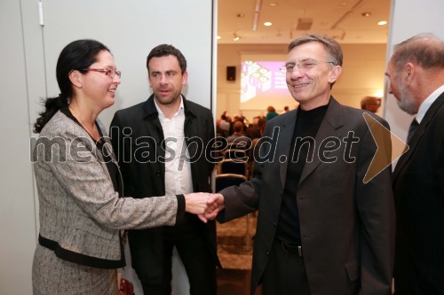 Mag. Barbara Škraba Flis, generalna sekretarka Inženirske zbornice Slovenije (IZS); Uroš Fonovič, namestnik direktorja, Lunos Slovenija; prof. dr. Danijel Rebolj, rektor Univerze v Mariboru