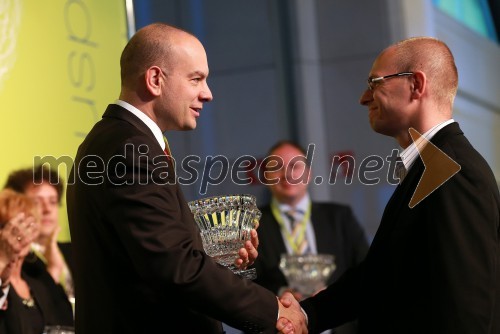 Boštjan Skalar, v.d. direktor javne agencije SPIRIT Slovenija; Massimo Makovec, Atech elektronika d.o.o.