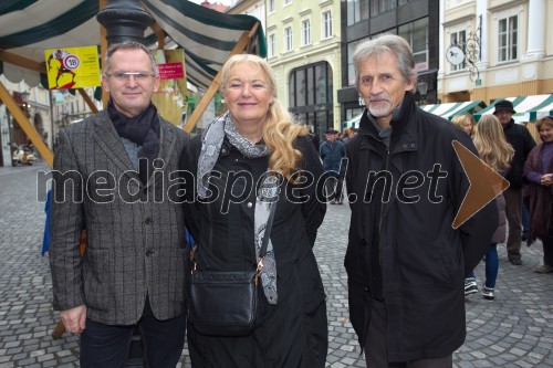 Janez Bratož, kuhar; Barbara Vajda, Turizem Ljubljana; Dušan Brejc