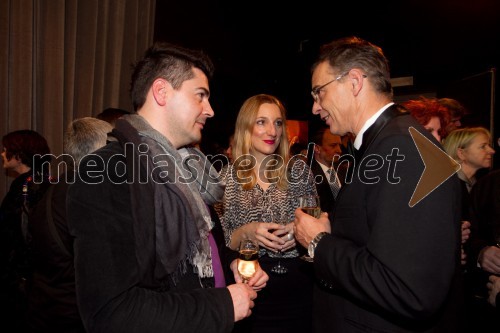 Denis Sarkič; Špela Vovk; Igor Samobor, direktor Drame