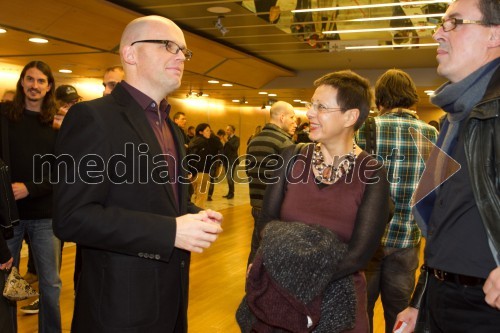 Simon Popek, direktor Liffa; Breda Brezovar Papež, direktorica za korporativne zadeve, Tobačna Ljubljana