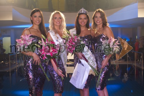 Vesna Prebiračević; Patricia Peklar; Nina Kos, Miss Earth 2013; Sara Savnik, Miss Universe Slovenije 2013