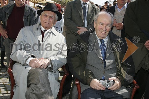 Prof. dr. Tine Lah in primarij prof. dr. Edvard Glaser, častna občana Mesta Maribor