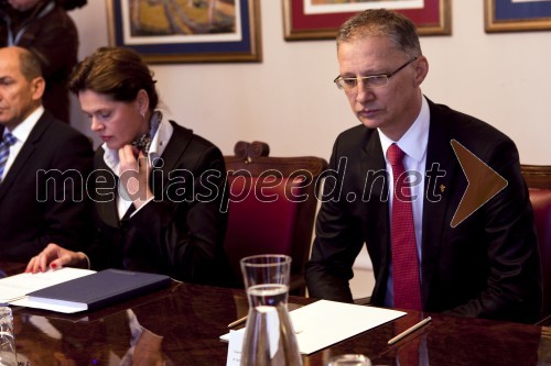 Alenka Bratušek, predsednica vlade RS; dr. Igor Lukšič, predsednik stranke SD