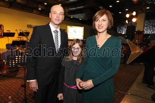 Tomaž Polak, ravnatelj Glasbene šole Gornja Radgona; Taša Cvetkovič; Alenka Cvetkovič