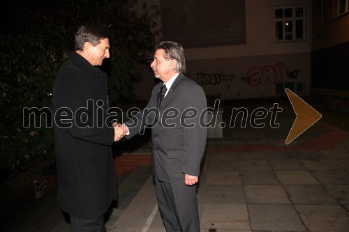 Borut Pahor, predsednik Republike Slovenije; Saša Mikić, predsednik ZPM Maribor