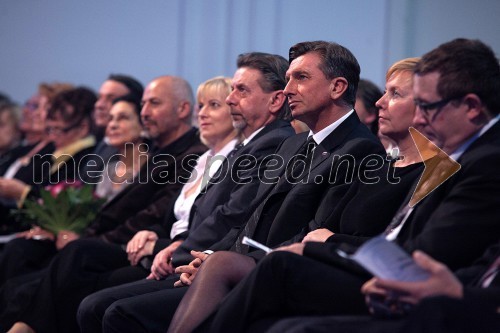 Saša Mikić, predsednik ZPM Maribor; Borut Pahor, predsednik Republike Slovenije
