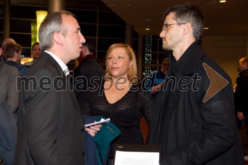 Conor Snowden, British Council; Majda Vrhovnik, CIneplexx; Jean Frbežar, moderator