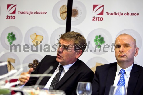 Janez Bojc, predsednik uprave Skupine Žito; mag. Erik Žunič, član uprave Skupine Žito