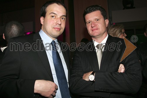 Leo Oblak, predsednik uprave Infonet media, d.d. in Marko Kolbl, lastnik radia Postaja Center