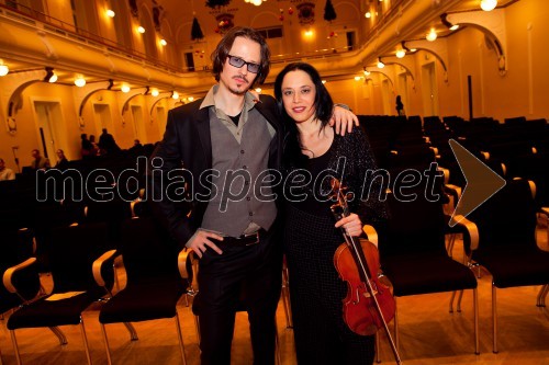 Andrej Vozlič, manager; Anja Bukovec, violinistka