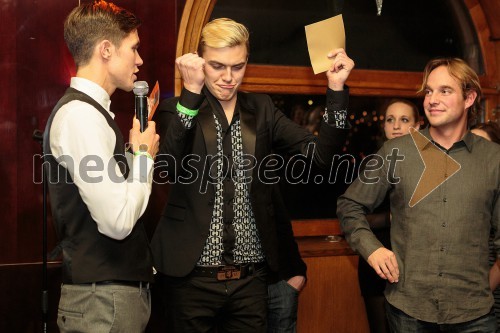 Jure Rugani, Mister Slovenije 2013; Matej Hribernik, pevec; Iztok Juznić Zonta (Tribu)