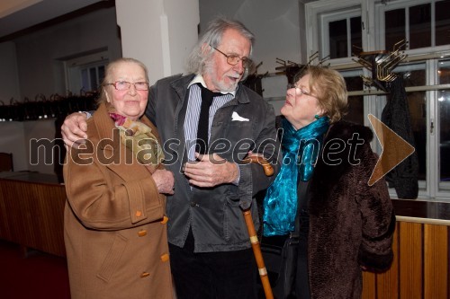 Iva Zupančič, igralka; Miha Baloh, igralec; Maja Šugman, igralka