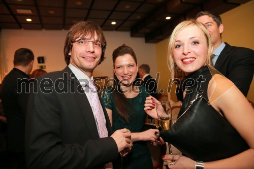 Luka Kočevar, ministrstvo za kmetijstvo; Martina Baškovič, Vinska kraljica Slovenije 2012; Andreja Erzetič, Vinska kraljica Slovenije 2010