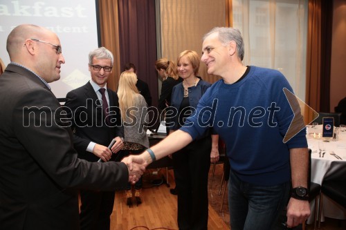 ...; dr. Jernej Pikalo, minister za izobraževanje, znanost in šport; Jerry Colonna, finančnik