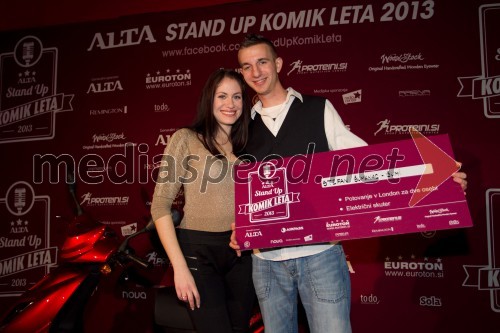 Petra Zajc; Štefan Šumanac-Šumi, stand up komik leta 2013