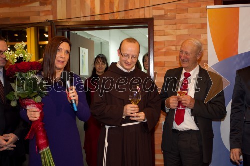 Eugenija Carl, novinarka, Slovenka leta 2013; Bogdan Knavs, duhovnik; Vladimir Krpan, 
predsednik območnega združenja zveze borcev Nova Gorica