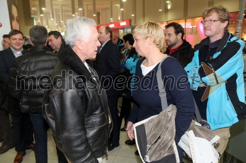 Tone Voginec; Nataša Bokal, nekdanja smučarka