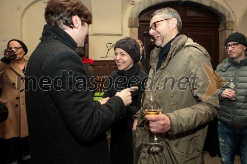 Branko Jordan, igralec; Iva Babič, igralka; Primož Ekart, igralec, režiser