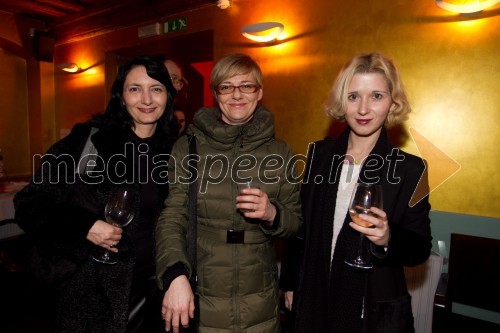 Petra Pogorevc, dramaturginja; Barbara Orel; Eva Mahkovic, dramaturginja