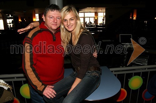 Andrej Cvetežar, lastnik licence za izbor Miss Sport international in Tamara Pavlovič, miss Net TV 2006