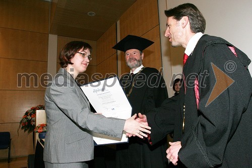 Dr. Marija Javornik Krečič in dr. Ivan Rozman, rektor Univerze v Mariboru